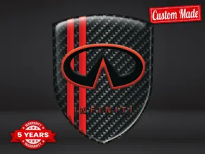 Infiniti Epoxy dome stickers Custom Finish Premium Labels 